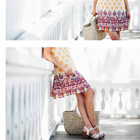 Anthropologie Tanvi Kedia Beaded Caltha Swing Dress Size XL - Picture 11 of 16